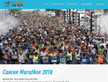Tablet Screenshot of cancun-marathon.com